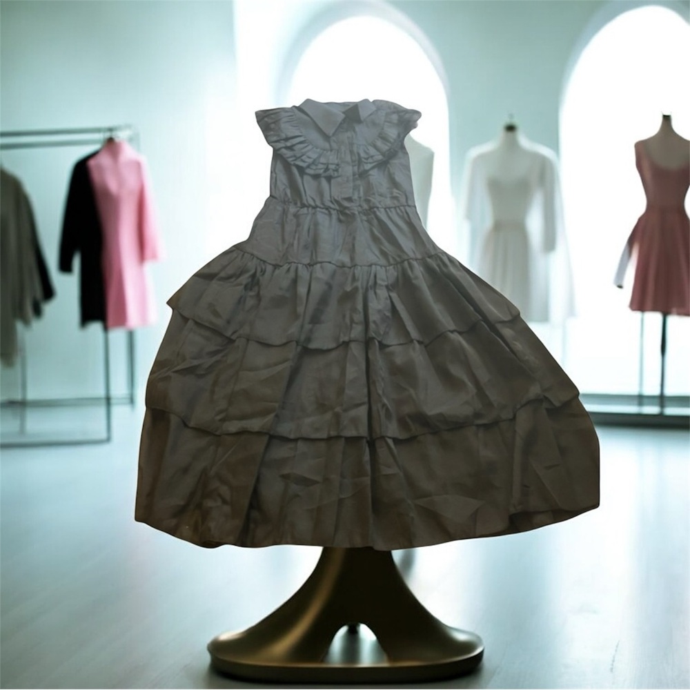 Elegant Black Tiered Dress NWOT XL